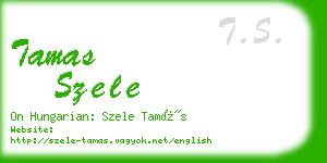 tamas szele business card